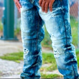 Grindhouse distressed denim jeans